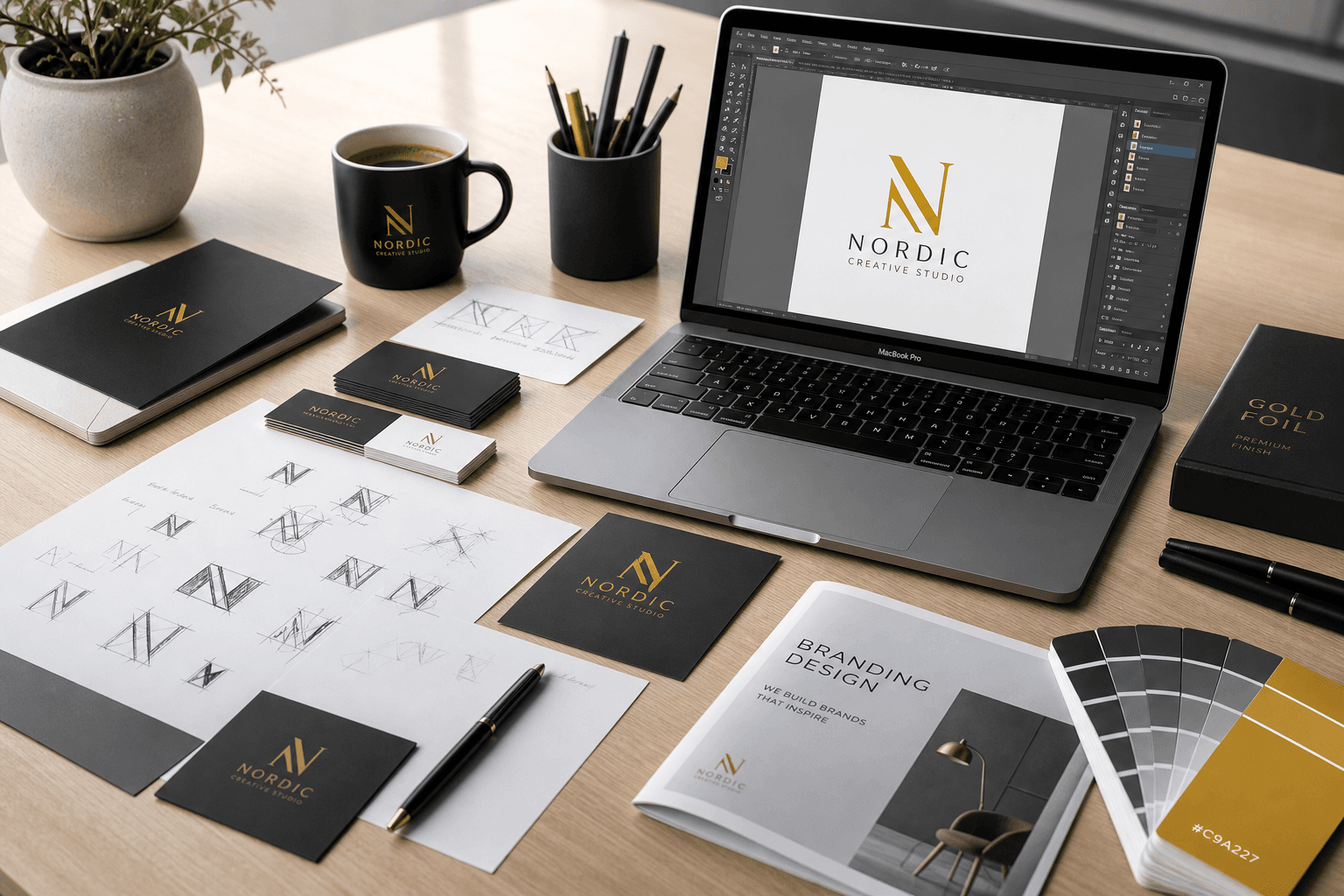 Grafisk design – logotyp, broschyr och profilmaterial